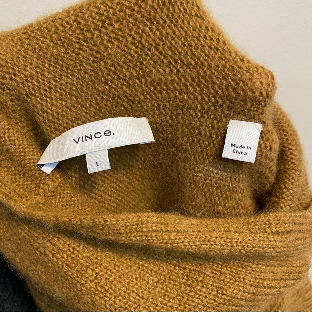 Vince Wool & Cashmere Camel Color Turtleneck - Picture 9 of 11